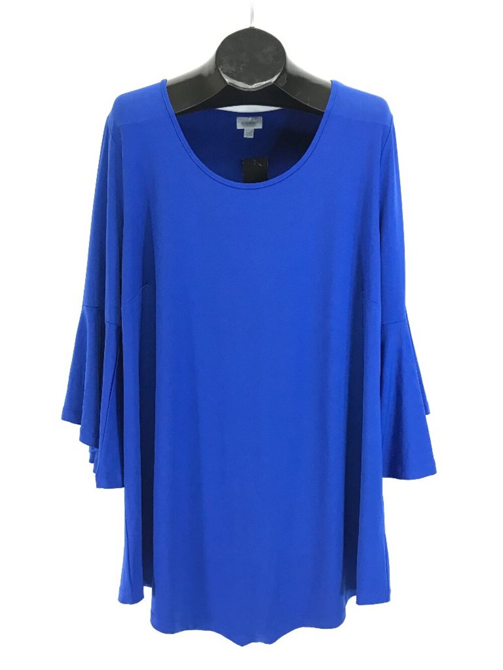 NEW Avenue Bell Sleeve Tunic Blouse Women's Plus Size 22/24 Cobalt Career Party